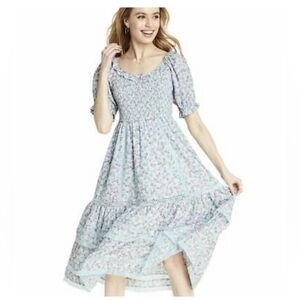 Loveshackfancy for Target blue floral dress